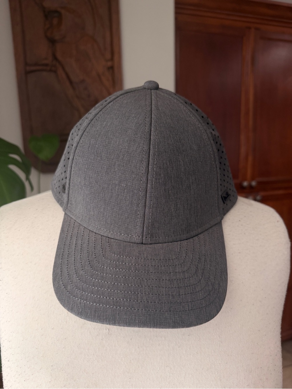 Melin A-Game Hydro Heather Gray Performance Snapback Hat 56-60cm